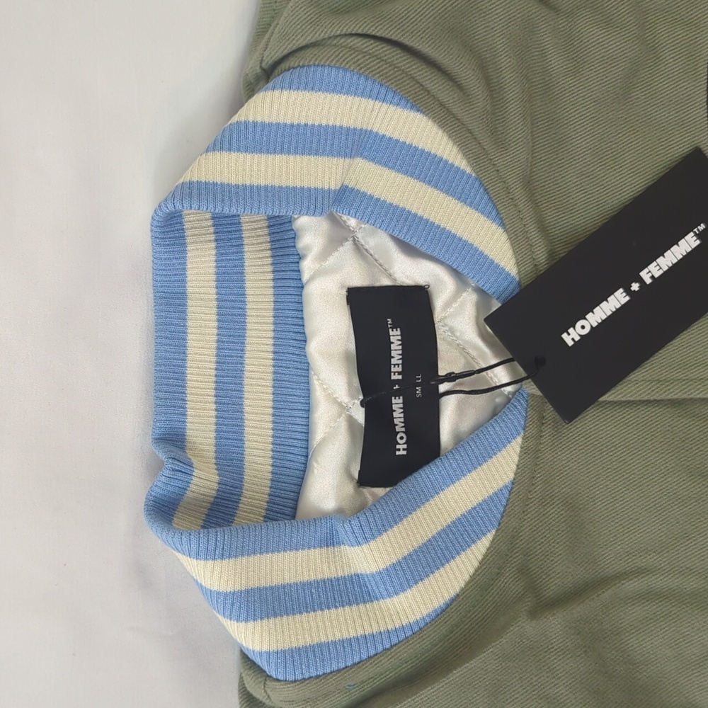 Homme + Femme quilted varsity jacket - Picture 2 of 7